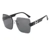H Nuevo Modelo 2026 Gafas de Sol con Gradiente Sin Marco Gafas de Sol Cuadradas de Influencer de Tiktok Gafas de Sol para Conducir al Aire Libre