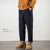 Otoño 2024 Nuevo Jeans Negros para Hombre Sueltos Rectos Modernos Marca talla grande Elásticos Casuales Pantalones Otoño e Invierno