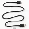 Cable de datos de carga rápida tipo C dual de cabeza recta 80cm Negro puro, resistente al desgaste, no se deforma fácilmente, adecuado para uso en escritorio y para ir al trabajo
