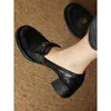 Mocassins retrô estilo francês para mulheres, design de camélia, nova coleção primavera/outono 2025, sapatos pequenos de couro retrô, sapatos casuais sem cadarço