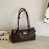 Nova Bolsa de Mão com Personalidade Estilosa Fivela de Cadeado Retrô Bolsa de Ombro para Festa à Noite Cor Sólida Simples para o Dia a Dia Bolsa de Ombro Único Transversal