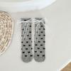 Calcetines para Niños Encaje Cinta Lazo Verano Malla Fina Cómodos Transpirables Calcetines Encaje Media Caña