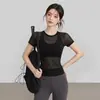 Xianyue Apparel Blusa Esportiva Manga Curta Feminina 2026 Verão Nova Top Blusa para Fitness Treinamento Yoga Atacado