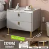 Mesita de noche de madera maciza completamente ensamblada, simple y moderna, para uso doméstico en el dormitorio, mueble de almacenamiento de mesita de noche simple de tamaño pequeño