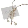 ¡Diseño de estrella desgastada! Collar largo retro con borlas, un accesorio popular de estilo bohemio para mujer, con un look único y chic que complementa cualquier atuendo