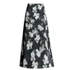 Falda Midi Versátil Estampada Nueva Primavera 2026 para Mujer, Cintura Alta, Adelgazante, Elegante, Bodycon, Línea A