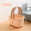 Venda Direta da Fábrica Cesta de Banho, Cesta de Banho Branca Portátil de Silicone, Cesta de Armazenamento Doméstico, Cesta de Chuveiro, Cesta Suspensa, Cesta de Artigos de Higiene Pessoal