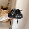 Bolsa Plissada Estilo Francês para Mulheres 2026 Nova Tendência Moda Celebridade da Internet Bolsa Bolinho Tendência Casual Elegante Bolsa de Ombro Transversal