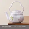 Bule Pintado à Mão Arita-Yaki Cor Sob Esmalte Alça Única Panela Doméstica Alto Padrão Acessível Luxo Conjunto de Chá Kung Fu Conjunto de Chá de Cerâmica