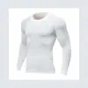 Traje elástico, justo ao corpo, de secagem rápida, respirável, que absorve o suor, não apertado, modelagem 3D, amigável à pele, para fitness ao ar livre, corrida, roupa de compressão