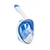 Máscara de Snorkel de Silicone Anti-Embaçante de Rosto Inteiro Encaixe Direto Óculos de Mergulho para Adultos Máscara de Mergulho Livre Anti-Asfixia