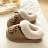 Zapatillas de Casa de Invierno para Exteriores Antideslizantes Cálidas Peludas con Forro de Lana, Lindas Zapatillas de Algodón KT Cat para Mujer, Nuevo Estilo 2026