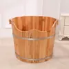 Bañera de Madera Engrosada Barril de Baño Barril de Baño de Cuerpo Completo para Adultos Lavabo de Ducha para el Hogar Barril de Vaporización de Madera Maciza Barril de Sudoración Bañera