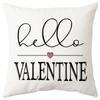 Funda de Almohada Estampada Día de San Valentín Nuevo Transfronterizo Hogar Sala de Estar Funda de Cojín Dormitorio Mesita de Noche Funda de Almohada para Pareja