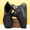 Nuevas Botas de Nieve para Hombre Otoño e Invierno 2025, Forradas de Felpa, Engrosadas y Cálidas, Botas de Algodón del Noreste, Botas de Algodón Antideslizantes de una Sola pierna