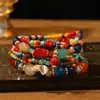 Juego de 7 piezas de joyería personalizada estilo europeo y americano, Pulsera bohemia de cuentas con colgante de hoja, Suministro de joyería Amazon