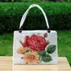 Nuevo bolso de lona de seda dorada con bordado de doble cara, estilo étnico, informal, de gran valor, para mujer.