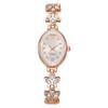 Comércio exterior novo relógio de pulso de luxo com strass de corpo inteiro feminino redondo pequeno mostrador moda temperamento cravejado diamante colorido pequeno relógio pulseira