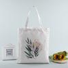 Bolsa Tote de Lona en Blanco Personalizada para Estudiantes, Bolsa de Regalo Publicitaria de un Solo Hombro, Bolsa Tote de Algodón de Moda con Impresión de Logotipo Disponible