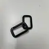 Hebilla de Seguridad Rectangular Pequeña de Aleación de Aluminio Negra con Cerradura, Gancho de Clip de Resorte, Hebilla de Equipaje, Llavero, Mosquetón