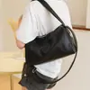 Bolso Mujer 2023 Verano Transfronterizo Nuevo Estilo Coreano Commuter Hombro Axila Cuero Suave Gran Capacidad Almohada Bolso Boston