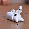 Animales codiciosos micro paisaje diy bonsái pequeños adornos cartón gato y perro lindos animales de resina accesorios de jardinería