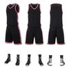 Traje de Baloncesto al por Mayor Bolsillo Bilateral Jersey de Baloncesto Traje de Entrenamiento para Hombre Compra en Grupo Estampado Traje para Adulto Niños Jersey