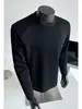 Camiseta de Manga Larga de Algodón Desestructurada con Empalmes para Hombre, Sudadera Pesada Estilo Americano para Primavera y Otoño, Camiseta Base de Capa Interior Cleanfit