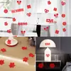 Distribución de la Habitación de Boda, Pequeñas Palabras Felices, Decoración de Cortinas para Sala de Estar, Preparación de Boda de la Mujer, Cortina de Gasa para Casa Nueva del Hombre, Artículos de Boda