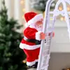 Decoraciones de Navidad 2026 Modelo Nuevo Papá Noel Escalando Cuerda Escalada Cuentas Escalada Doble Escalera Colgante Juguete Eléctrico Infantil Regalo