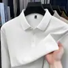 Camisa polo de manga larga para hombre, color liso, estilo business casual, contiene lana, retiene el calor, cálida, camiseta base para otoño e invierno, camiseta con cuello para hombre