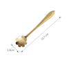 Colheres de Lembrança de Aço Inoxidável com Cabo Longo e Curto, Coração Dourado, Flor de Rosa, Colher de Cerejeira para Café e Sobremesa, Requintada para Uso Diário