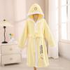 Albornoz para niños y niñas, otoño e invierno, grueso, absorbente, de forro polar coral, toalla de baño con capucha, pijama de manga larga, camisón, venta al por mayor