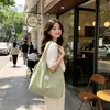 Bolso de Hombro a Cuadros Fresco y Sencillo Estilo Ins para Mujer, Bolso de Axila Casual de Gran Capacidad, Bolso Tote para Estudiantes para el Trayecto Diario