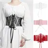 Moda Cinturón Ancho de Encaje Sello de Cintura para Mujer Vestido Versátil Top Cinturón Decorativo Elástico Elástico Plegable