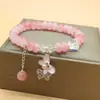Ins Pulsera de Cristal Tide Sentido del Diseño Nicho Joker Temperamento Pulsera para Mujer Rojo de Internet Pulsera de Mariposa Joyería al por Mayor