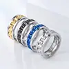 Explosiones Transfronterizas Anillo de Titanio para Hombre Anillo Japón y Corea del Sur Moda Caliente Descompresión Anti-ansiedad Equipo Anillo de Titanio Giratorio