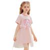 Falda de Camiseta con Contraste Dulce ip Joint Merlot para Niñas Verano 2025 Nuevo Estilo Falda para Niños Medianos y Grandes