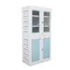 Gabinete de Instrumentos de Acero Plástico de Laboratorio, Botiquín, Gabinete de Reactivos Anticorrosivo, Gabinete de Ventilación para Química Física Escolar con Cerradura, Gabinete Silencioso de PP