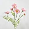Flores Artificiais Cosmos para Decoração de Casamento, Adereços de Fotografia, Flores Artificiais para Arranjos de Caminho, Flores de Seda e Arranjos Florais Decorativos