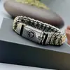 Pulseira de mantra de seis caracteres para homens, joia de nicho personalizada estilo chinês retrô novo, design versátil para mulheres, acessório de presente de alta qualidade