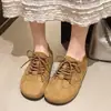 Zapatos Birkenstock para mujer que aumentan la altura, nuevo modelo de otoño, versátiles de plataforma con suela gruesa, de cordones, de dos vías, casuales, retro