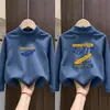 Camada Base Térmica de Fleece Escovado para Meninos 2026 Nova Roupa Outono/Inverno Camiseta de Manga Longa Infantil Camada Interna Quente Top