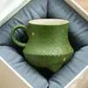 Taza de Té Cerámica con Patrón de Mandarina Verde Pequeña del Fabricante, Taza Especial de Maestro, Taza Personal para Degustación de Té, Juego de Té de Alto Valor Estético