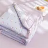 Colcha de Verano de Algodón de Xinjiang Jie Liya con Bordes Ensanchados, Algodón Lavado, Estampado de Dibujos Animados, Algodón Transpirable y Absorbente de Humedad para Aire Acondicionado