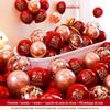 Decoração de balão de casamento vermelho de camada dupla balão de casamento layout do quarto de casamento set cena de noivado suprimentos de casamento