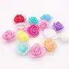 Cabeza de Rosa de 3.5CM Espuma PE Hilo de Cinturón Flor de Simulación DIY Decoración de Boda Guirnaldas Accesorios Accesorios Caja de Dulces