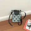 Bolsa de ombro transversal estilosa e fofa estilo coreano 2026 verão nova poá personalizada simples para celular feminina