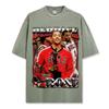 Cross-border Retro Derek Derrick Estampado Camiseta de manga curta Lavado Velho Manga comprida Gola redonda Solto Moletom com capuz