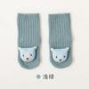 Calcetines nuevos para niños otoño e invierno calcetines lindos de muñeca color sólido bebé Clase A sin costuras calcetines de media caña para recién nacido